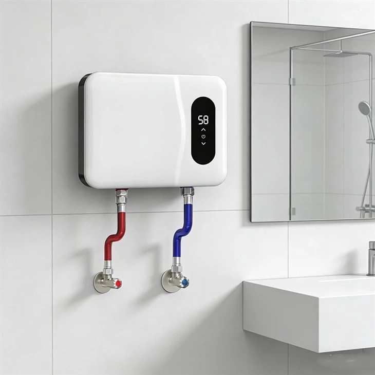 White Tankless Instant Hot Water Heater White Tankless Instant Hot Water Heater